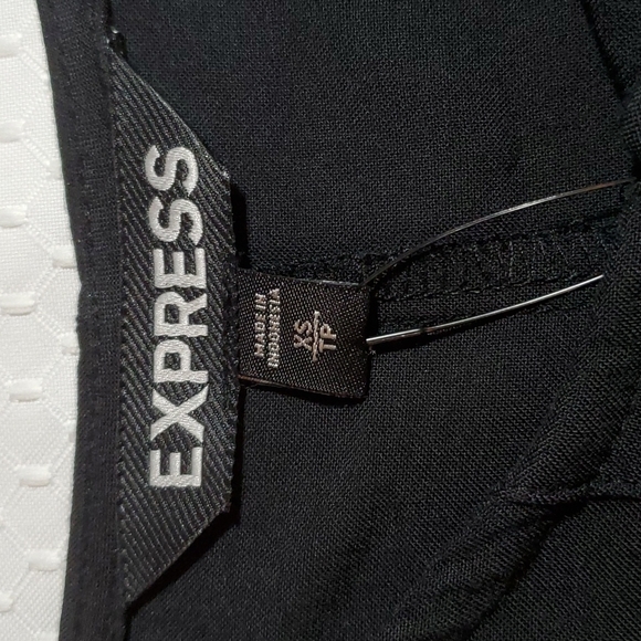EXPRESS Womens Black Long Sleeve Tunic Shift Dress-Grommets Detail-NWT-Sz XS - Picture 9 of 16
